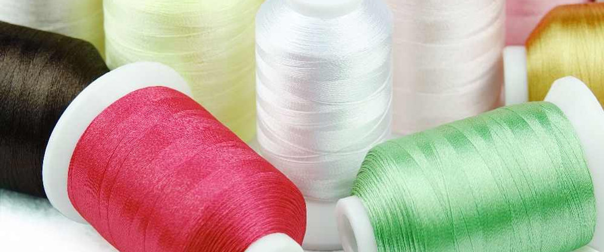Brother machine embroidery thread cones in vivid colours